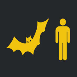 Bat Man - Softstyle™ youth ringspun t-shirt Design