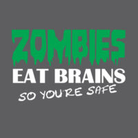 Zombies eat brains - Softstyle™ women's v-neck t-shirt Design
