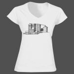 Softstyle™ women's v-neck t-shirt Thumbnail