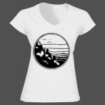 Softstyle™ women's v-neck t-shirt Thumbnail